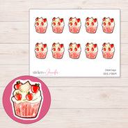 DDZ-17359 planner sticker sheet with enlarged sticker detail