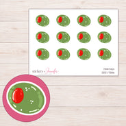 DDZ-17386 planner sticker sheet with enlarged sticker detail
