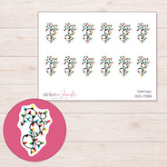 DDZ-17388 planner sticker sheet with enlarged sticker detail