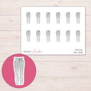 DDZ-17390 planner sticker sheet with enlarged sticker detail