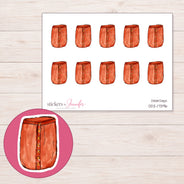 DDZ-17396 planner sticker sheet with enlarged sticker detail
