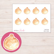 DDZ-17424 planner sticker sheet with enlarged sticker detail