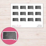 DDZ-17429 planner sticker sheet with enlarged sticker detail