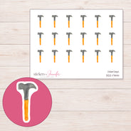 DDZ-17444 planner sticker sheet with enlarged sticker detail