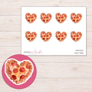 DDZ-17454 planner sticker sheet with enlarged sticker detail