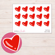 DDZ-17455 planner sticker sheet with enlarged sticker detail