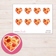DDZ-17457 planner sticker sheet with enlarged sticker detail