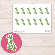 DDZ-17461 planner sticker sheet with enlarged sticker detail