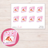 DDZ-17466 planner sticker sheet with enlarged sticker detail