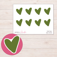 DDZ-17470 planner sticker sheet with enlarged sticker detail