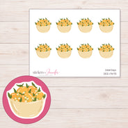 DDZ-17473 planner sticker sheet with enlarged sticker detail