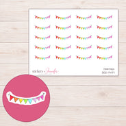 DDZ-17477 planner sticker sheet with enlarged sticker detail