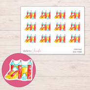 DDZ-17480 planner sticker sheet with enlarged sticker detail