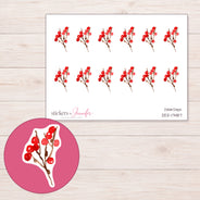 DDZ-17487 planner sticker sheet with enlarged sticker detail