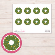 DDZ-17491 planner sticker sheet with enlarged sticker detail