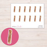 DDZ-17496 planner sticker sheet with enlarged sticker detail
