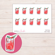 DDZ-17502 planner sticker sheet with enlarged sticker detail