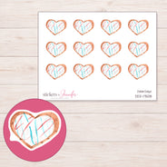 DDZ-17508 planner sticker sheet with enlarged sticker detail