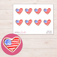 DDZ-17526 planner sticker sheet with enlarged sticker detail