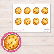 DDZ-17527 planner sticker sheet with enlarged sticker detail