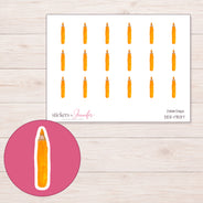 DDZ-17537 planner sticker sheet with enlarged sticker detail