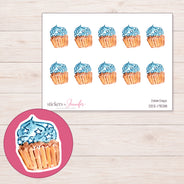 DDZ-17538 planner sticker sheet with enlarged sticker detail