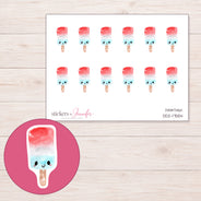 DDZ-17554 planner sticker sheet with enlarged sticker detail