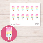 DDZ-17563 planner sticker sheet with enlarged sticker detail