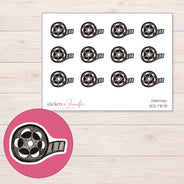 DDZ-17570 planner sticker sheet with enlarged sticker detail