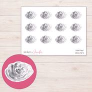 DDZ-17571 planner sticker sheet with enlarged sticker detail