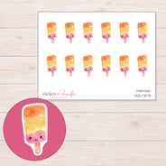 DDZ-17575 planner sticker sheet with enlarged sticker detail