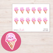 DDZ-17584 planner sticker sheet with enlarged sticker detail