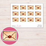 DDZ-17600 planner sticker sheet with enlarged sticker detail
