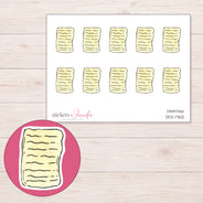 DDZ-17612 planner sticker sheet with enlarged sticker detail