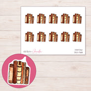 DDZ-17618 planner sticker sheet with enlarged sticker detail