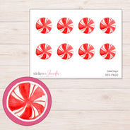 DDZ-17620 planner sticker sheet with enlarged sticker detail