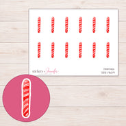 DDZ-17629 planner sticker sheet with enlarged sticker detail