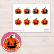 DDZ-17655 planner sticker sheet with enlarged sticker detail