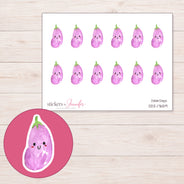 DDZ-17659 planner sticker sheet with enlarged sticker detail