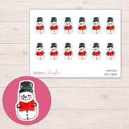 DDZ-17685 planner sticker sheet with enlarged sticker detail