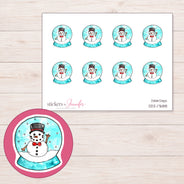 DDZ-17688 planner sticker sheet with enlarged sticker detail