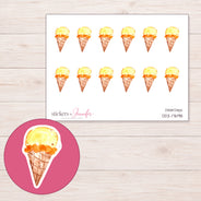 DDZ-17698 planner sticker sheet with enlarged sticker detail