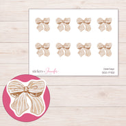DDZ-17700 planner sticker sheet with enlarged sticker detail