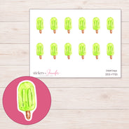 DDZ-17701 planner sticker sheet with enlarged sticker detail