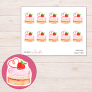 DDZ-17707 planner sticker sheet with enlarged sticker detail