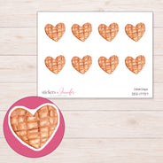 DDZ-17737 planner sticker sheet with enlarged sticker detail