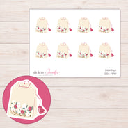 DDZ-17741 planner sticker sheet with enlarged sticker detail