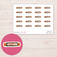 DDZ-17742 planner sticker sheet with enlarged sticker detail