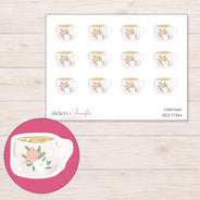 DDZ-17744 planner sticker sheet with enlarged sticker detail