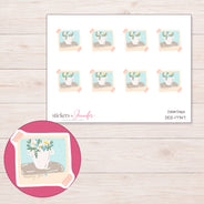 DDZ-17747 planner sticker sheet with enlarged sticker detail
